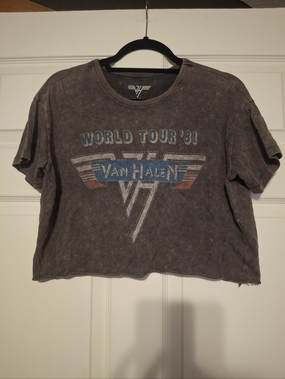 Van Halen 'World Tour '81' Graphic Band Tee - Crop Top